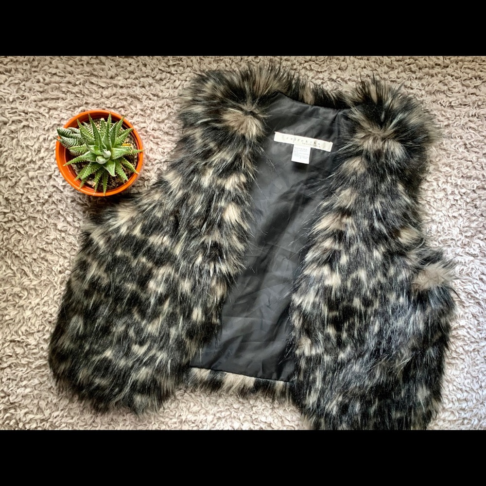Rezerkshn by Esther Chen, faux fur vest